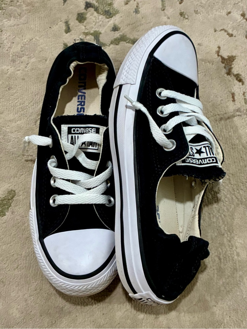 Converse Shoreline Black Sneakers Women's Size 6